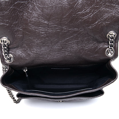 Saint Laurent Crinkled Calfskin Matelasse Monogram Medium Niki Chain Satchel Tulip 3 of 4