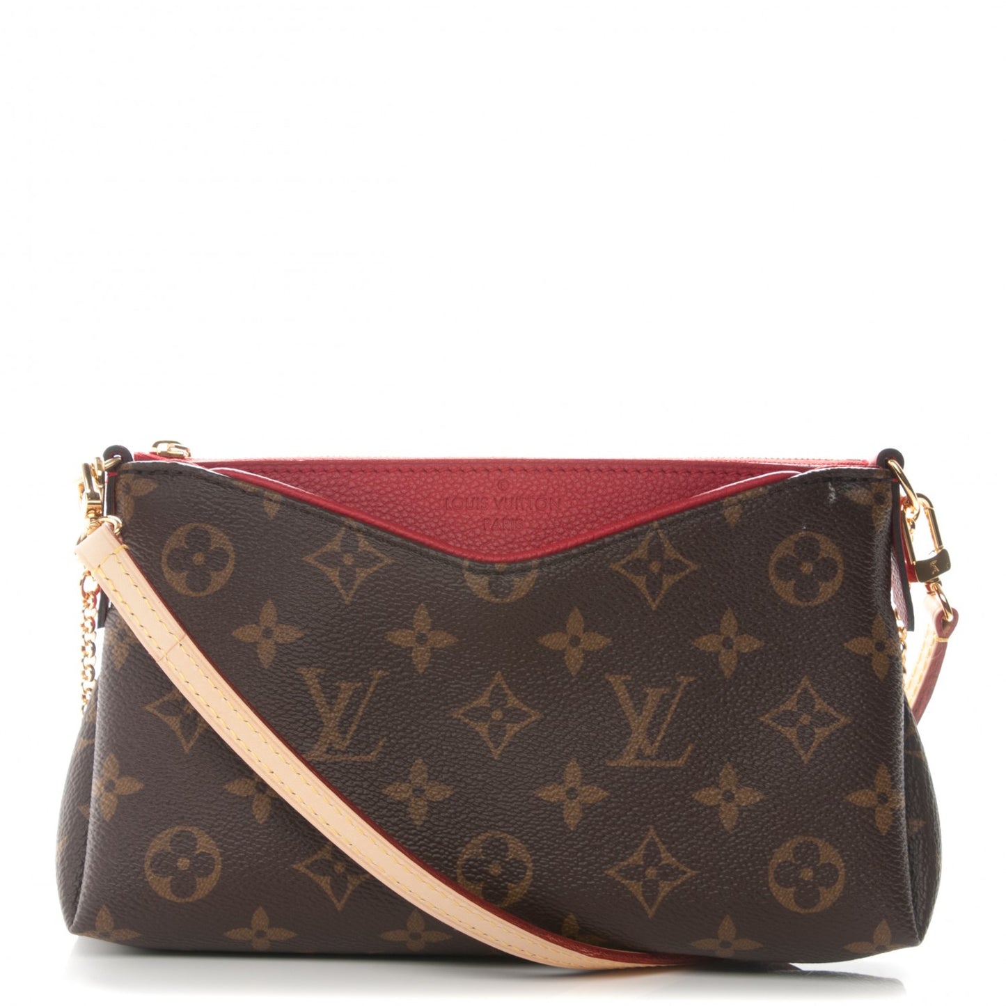 Monogram Pallas Clutch Cherry