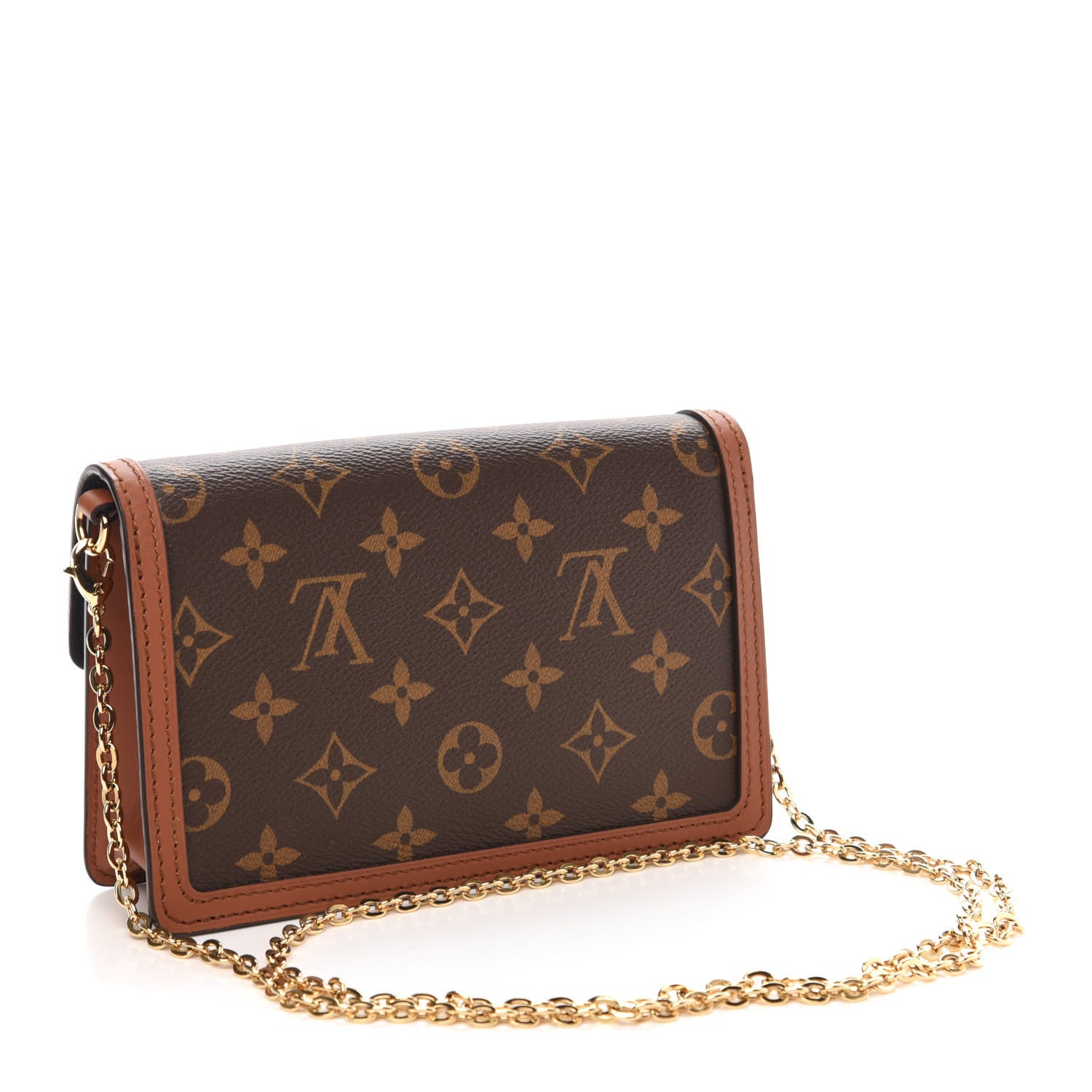 Louis Vuitton Reverse Monogram Dauphine Chain Wallet 3 of 9
