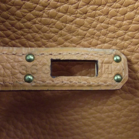 Taurillon Clemence Birkin 25 Orange