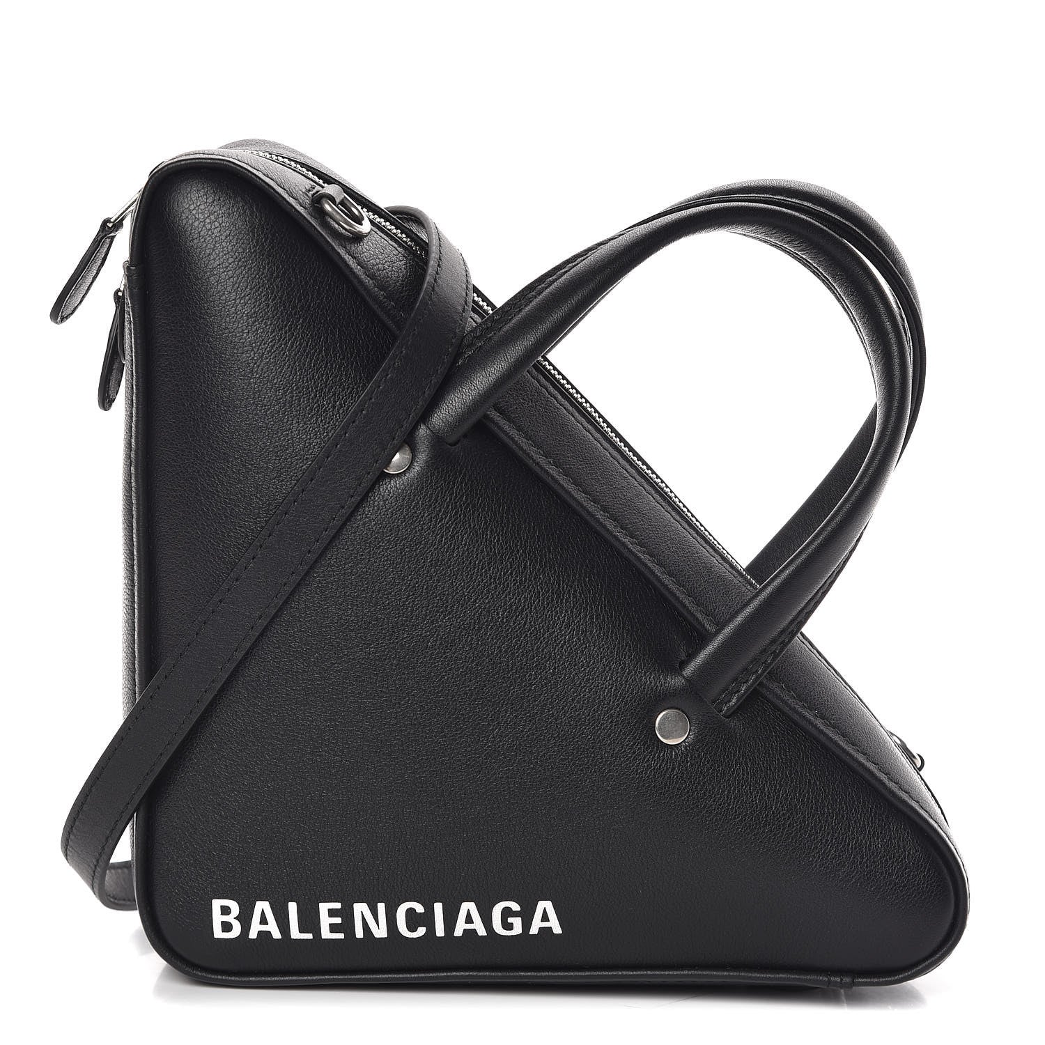 Balenciaga Calfskin XS Triangle Duffle Black 1 of 9