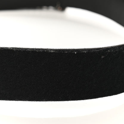 Chanel Wool Bow Chain Belt 95 38 Dark Blue 5 of 7