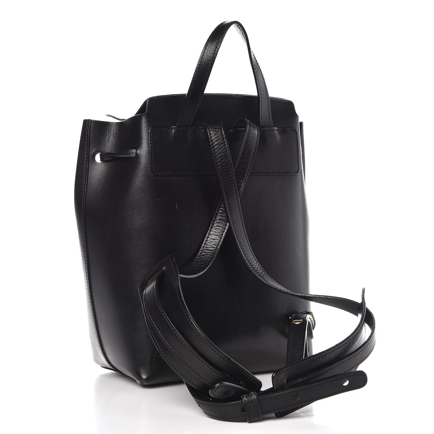 Calfskin Mini Backpack Bag Black