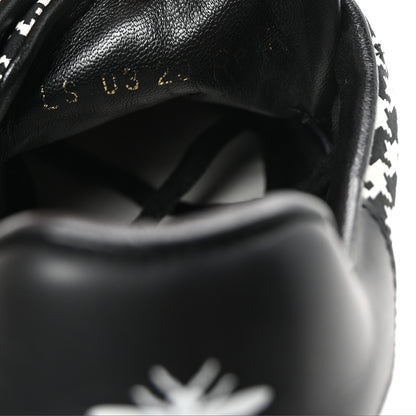 Christian Dior Canvas Houndstooth Embroidered D-Smash Sneakers 36.5 Black White 10 of 10
