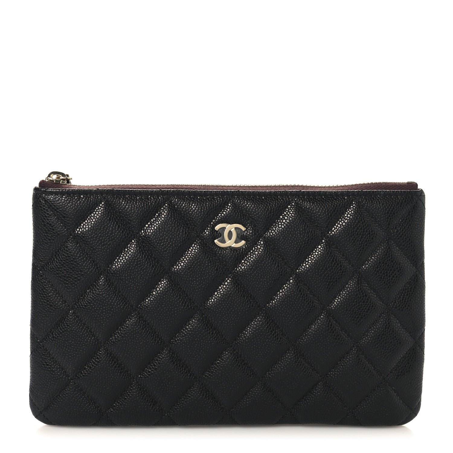 Chanel Caviar Quilted Small Zipped Pouch Black 1 of 7