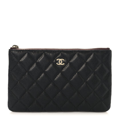 Chanel Caviar Quilted Small Zipped Pouch Black 1 of 7