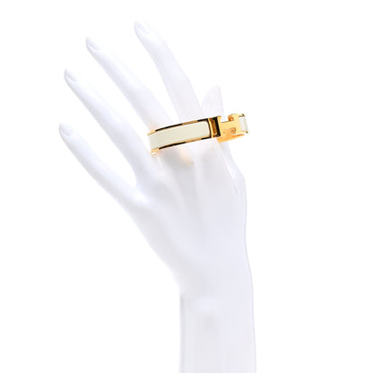 Hermes Enamel Narrow Clic Clac H Bracelet PM White 2 of 4