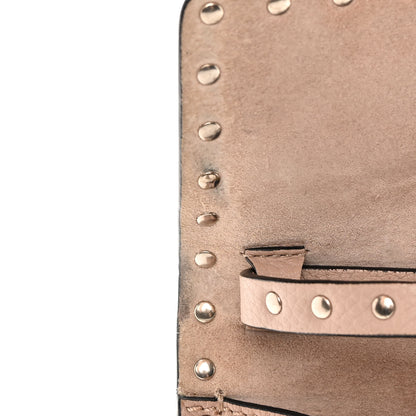 Valentino Garavani Pebbled Calfskin Medium Rockstud Flip Lock Crossbody Bag Poudre 15 of 21