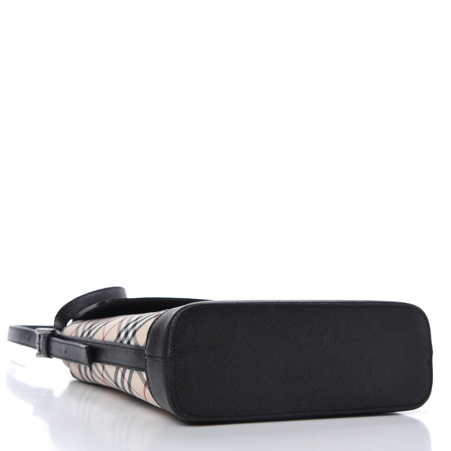 Calfskin Nova Check Shoulder Bag Black