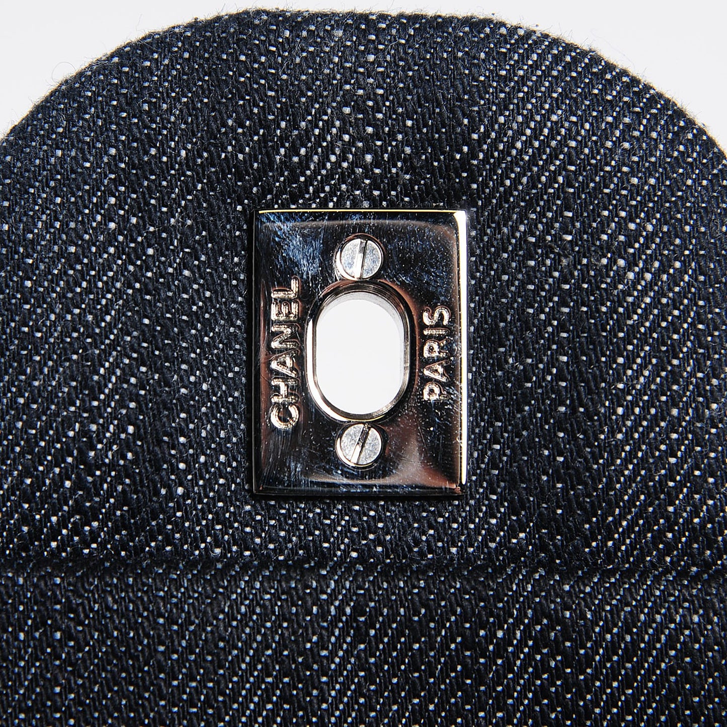 Denim Tweed Patchwork Medium Single Flap Multicolor