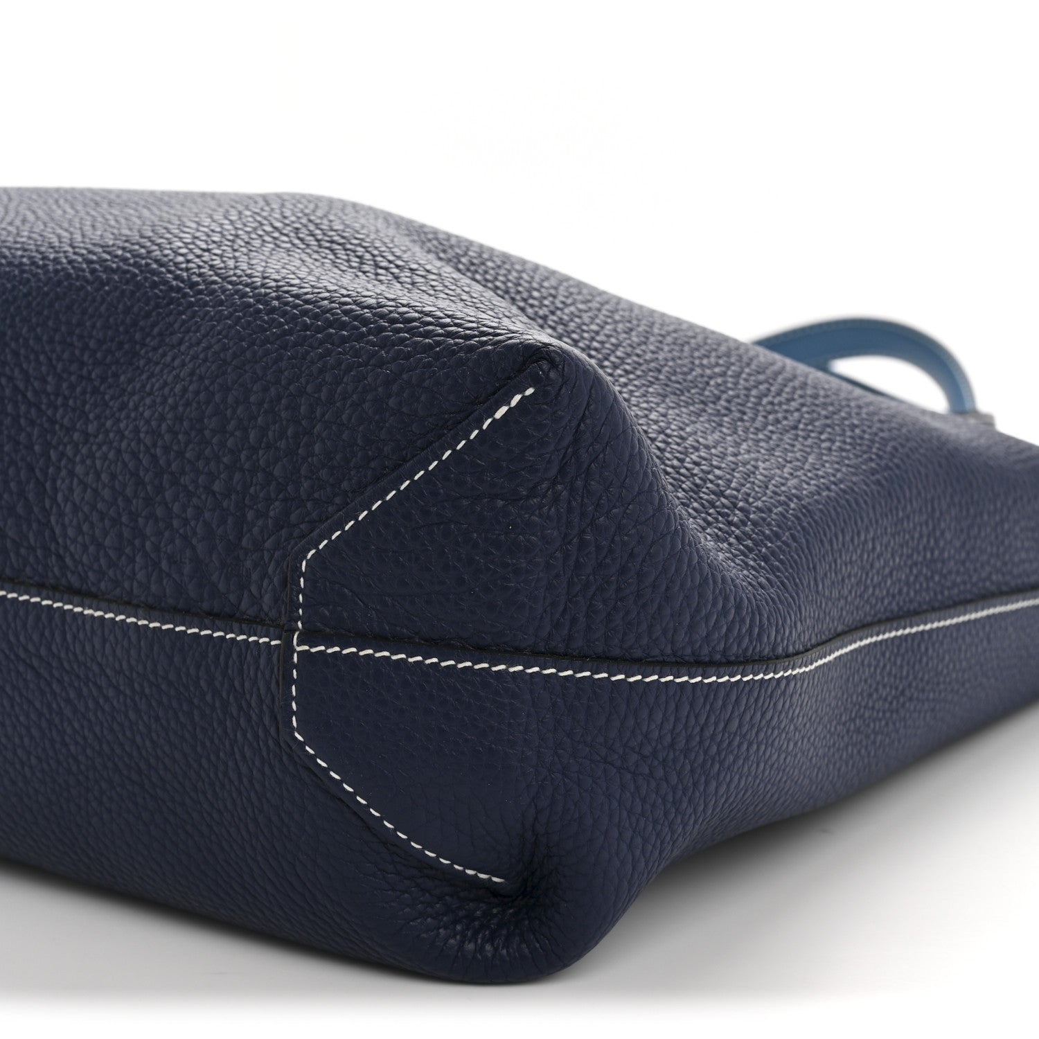 Hermes Taurillon Clemence Double Sens 45 Reversible Tote Bleu Izmir Bleu Saphir 17 of 21