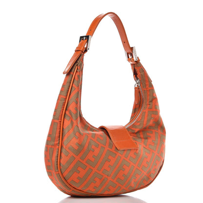 Fendi Zucca Hobo Orange 3 of 12