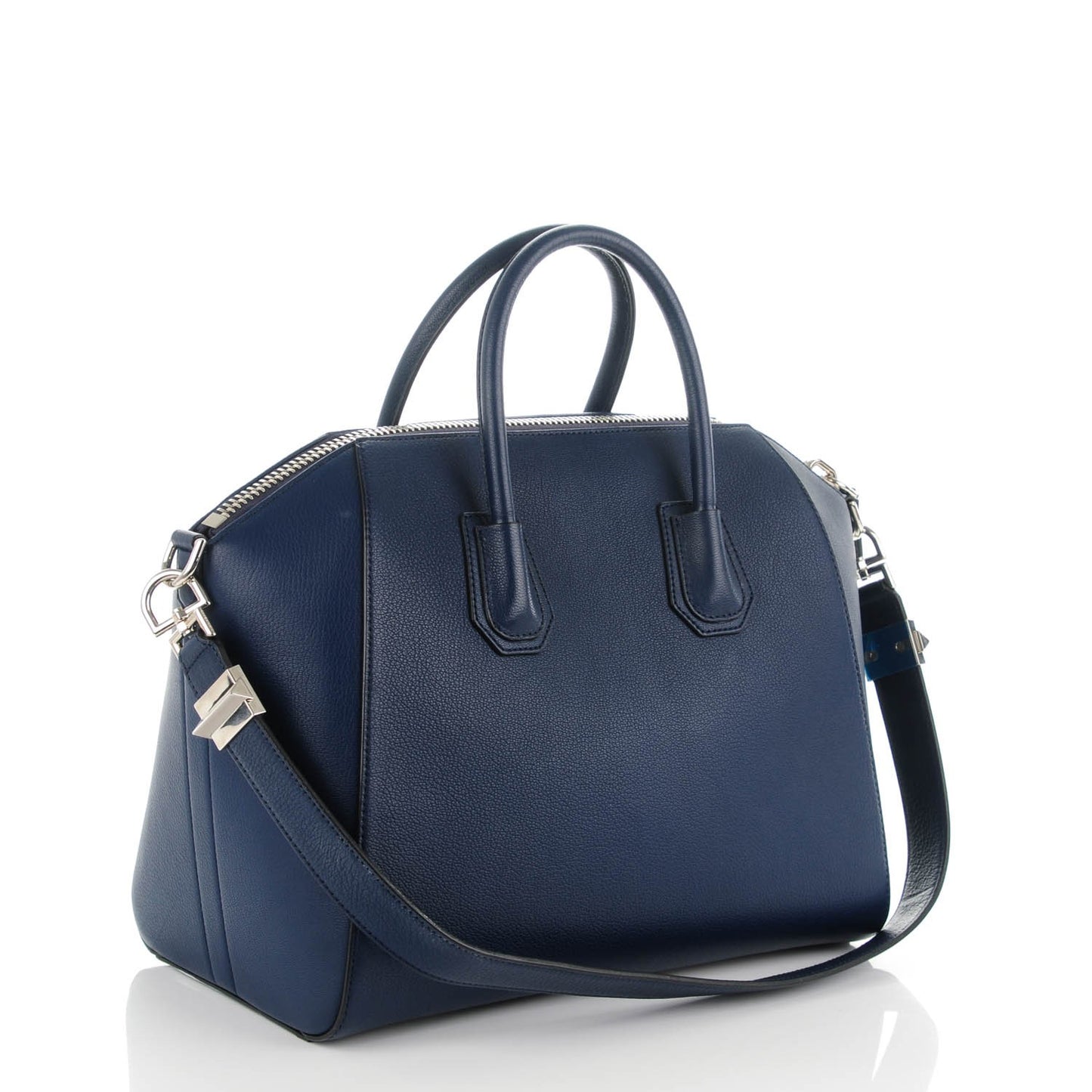 Sugar Goatskin Medium Antigona Navy