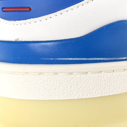Louis Vuitton Calfskin Mens LV Trainer Sneakers 11 White Blue Red 10 of 10