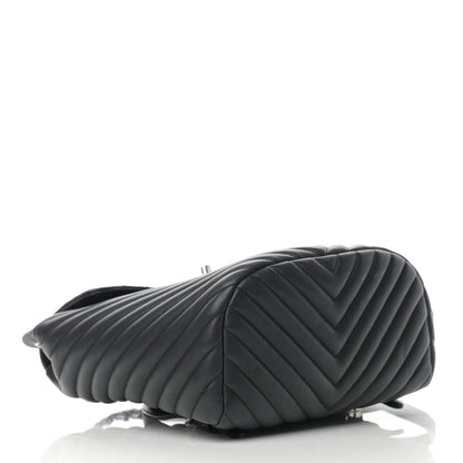Chanel Calfskin Chevron Quilted Small Urban Spirit Backpack Black 4 of 12