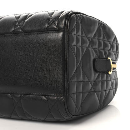 Christian Dior Calfskin Macrocannage Groove 25 Bag Black 9 of 9