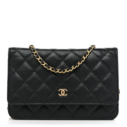 Chanel Caviar Quilted Wallet On Chain WOC Black 1 of 9