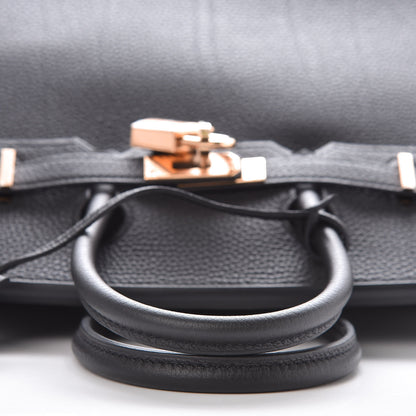Hermes Togo Birkin 25 Black 27 of 37