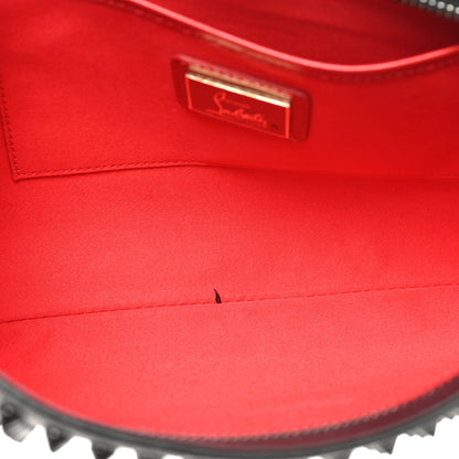 Christian Louboutin Calfskin Studded Loubiposh Clutch Black 5 of 9