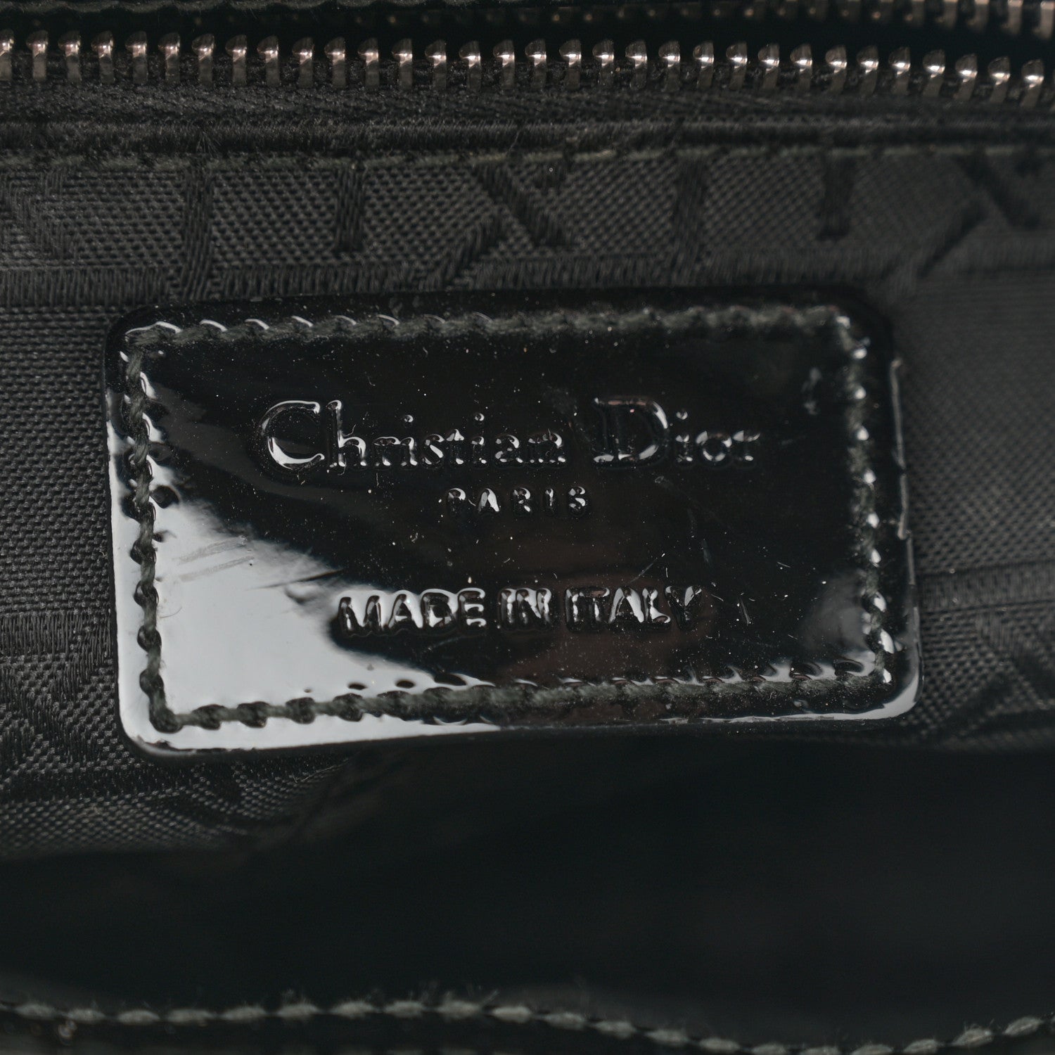 Christian Dior Patent Cannage Mini Lady Dior Black 6 of 11