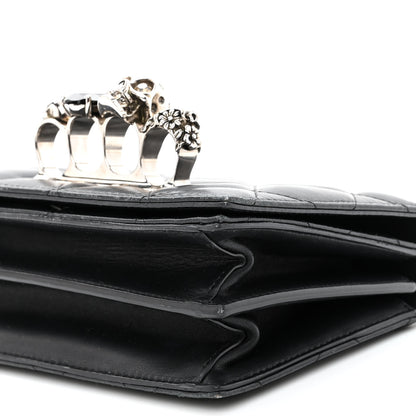 Alexander McQueen Lambskin Quilted Knuckle Shoulder Bag Black 9 of 9