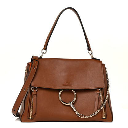 Chloe Calfskin Medium Faye Day Shoulder Bag Tan 1 of 13