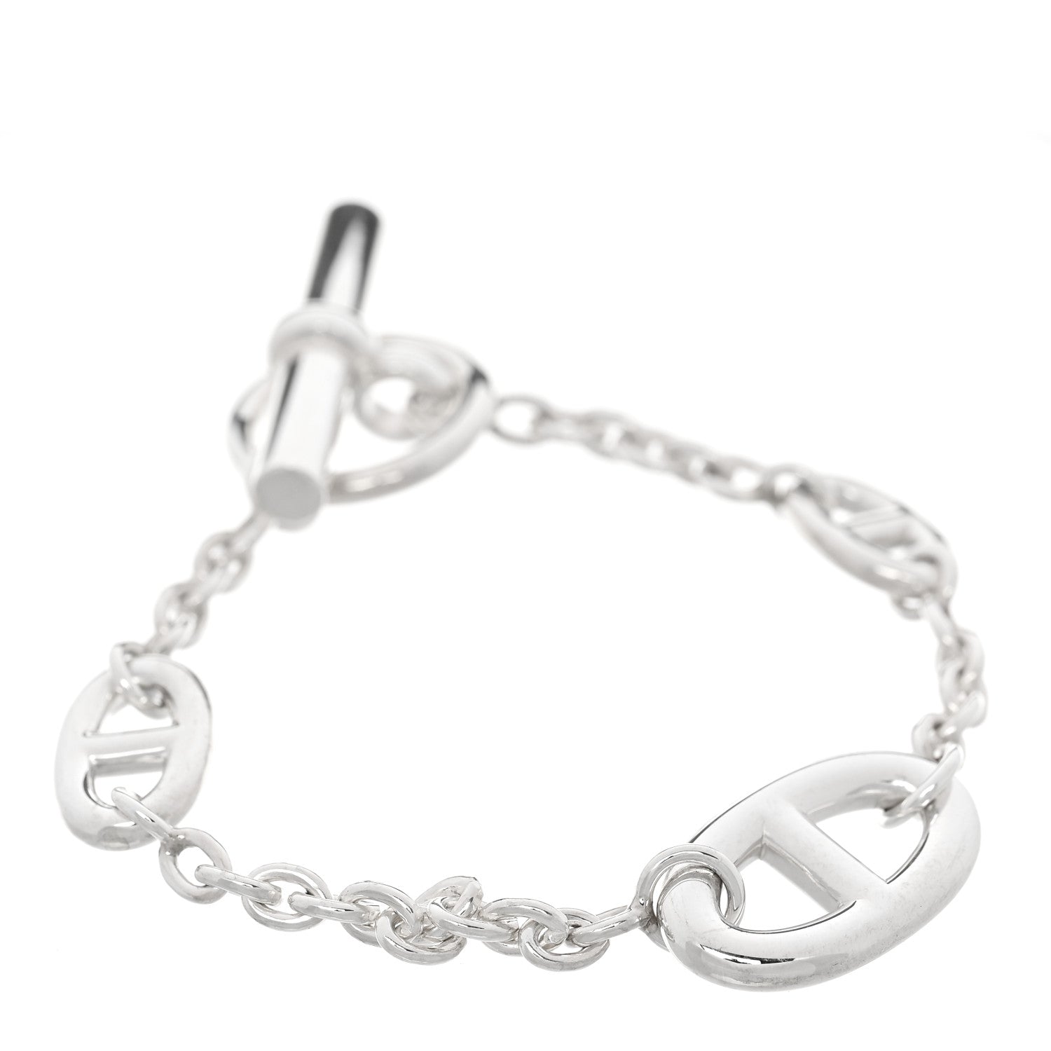 Hermes Sterling Silver Farandole Bracelet ST 1 of 4