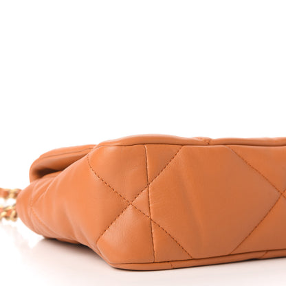 Chanel Lambskin Quilted Medium Chanel 19 Flap Light Brown 5 of 11