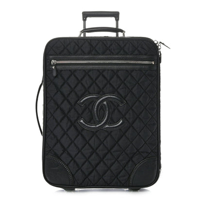 Chanel Toile Calfskin Quilted Paris New York Trolley Black 1 of 10