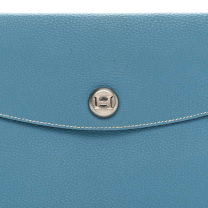 Hermes Togo Pochette Rio Blue Jean 7 of 10