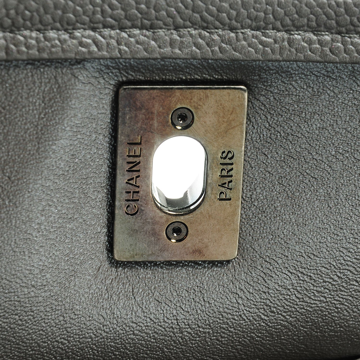 Chanel Metallic Caviar Large Be Caviar Tote Silver 7 of 8