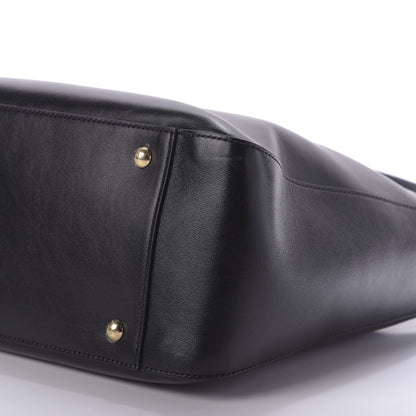 Fendi Vitello Glacier Medium FF Tote Black 8 of 10