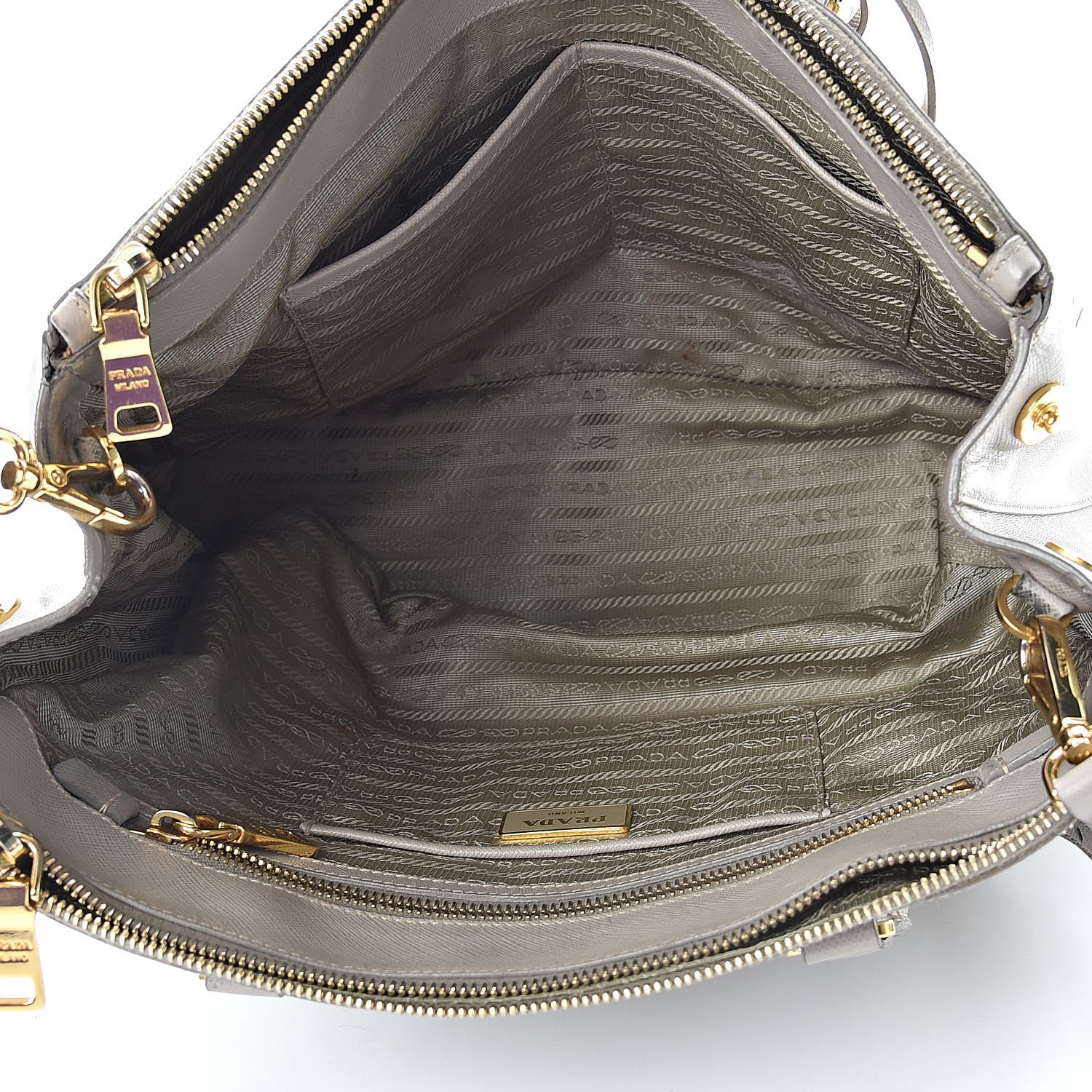 Prada Saffiano Medium Galleria Double Zip Tote Argilla 6 of 23