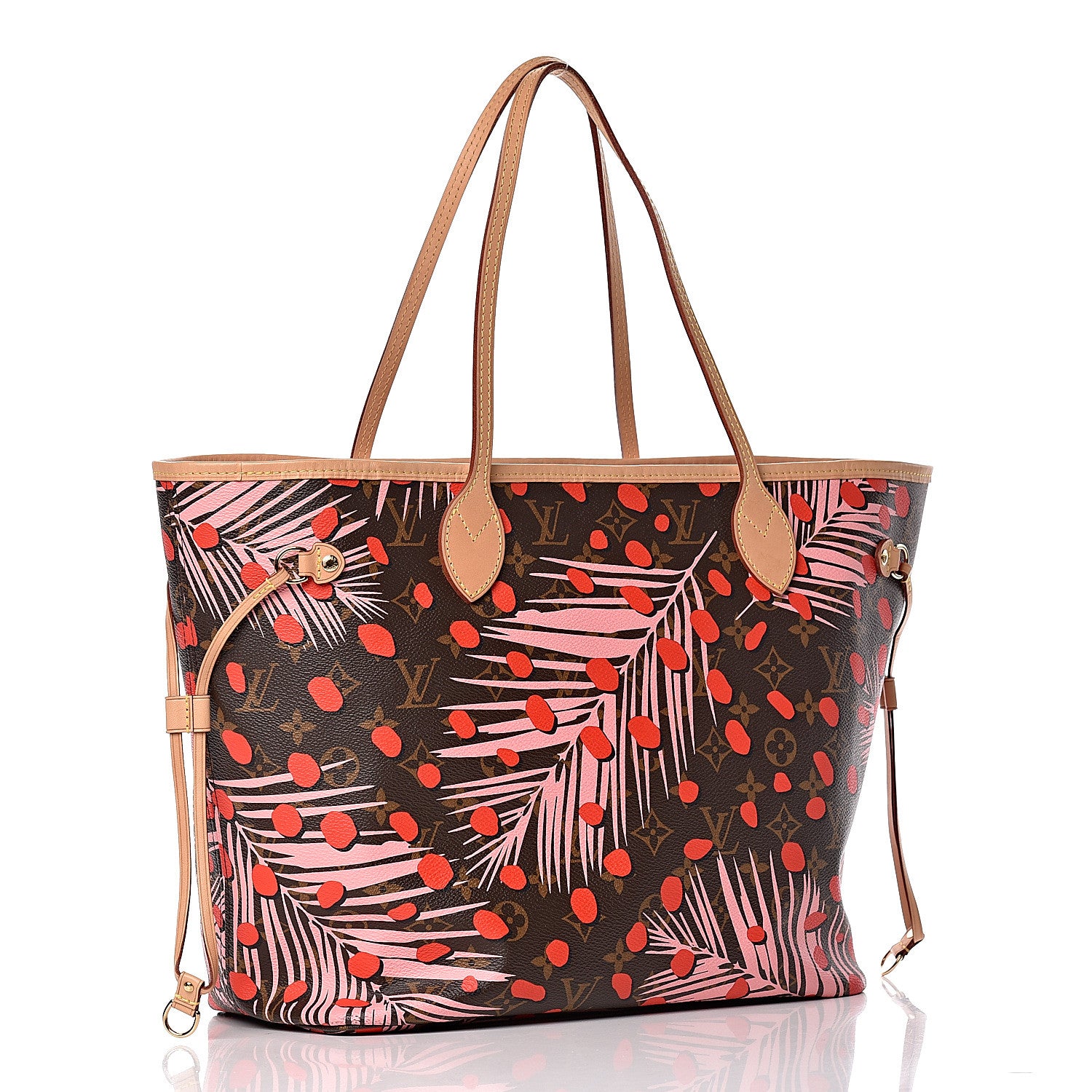Louis Vuitton Monogram Jungle Dots Neo Neverfull MM Sugar Pink Poppy 4 of 10
