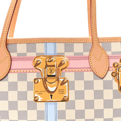 Louis Vuitton Damier Azur Summer Trunks Neo Neverfull MM 10 of 12