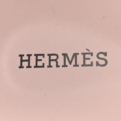 Hermes Suede Goatskin Womens Chypre Sandals 35.5 Rose Porcelaine 8 of 9