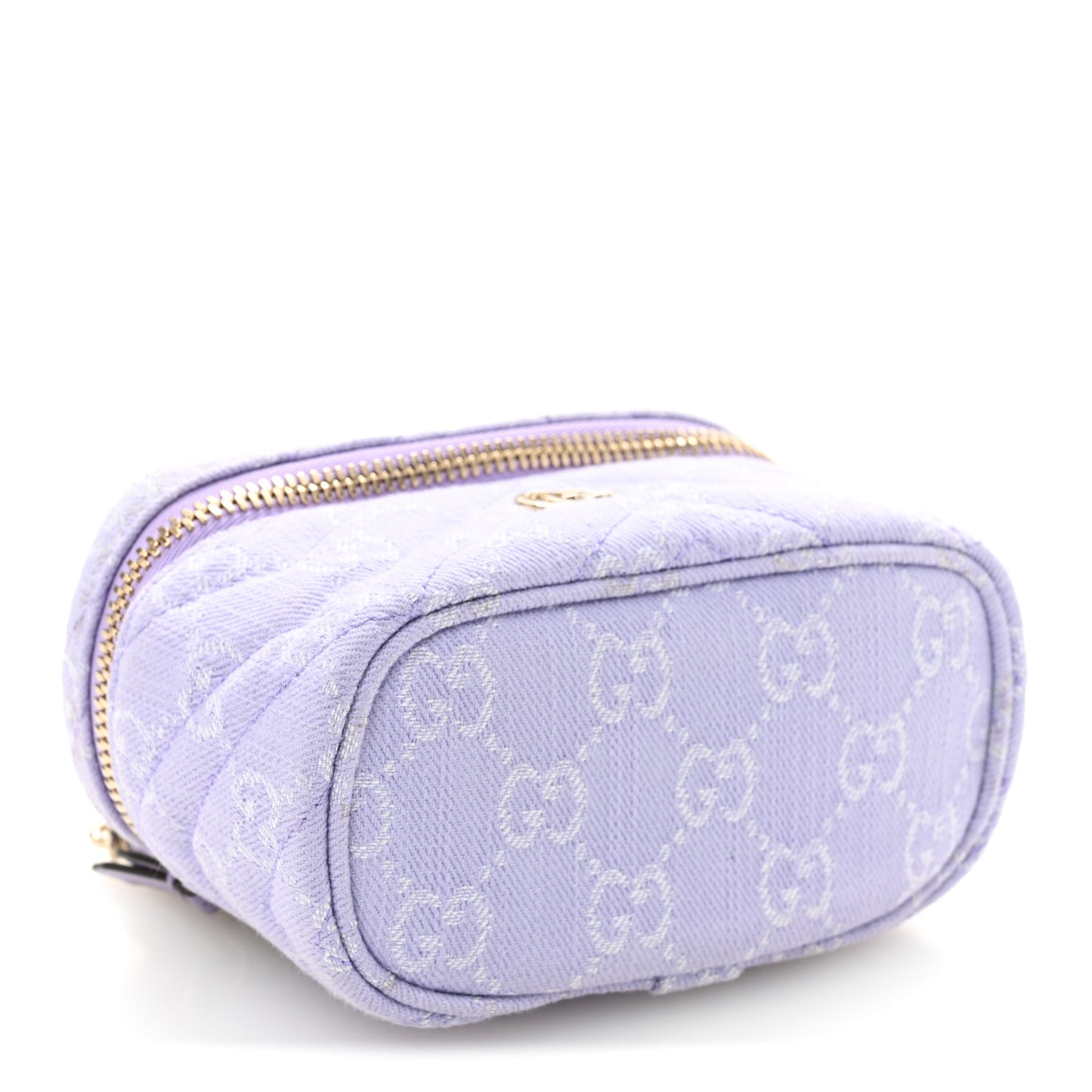 Denim GG Monogram Nano GG Marmont Vanity Bag Light Purple