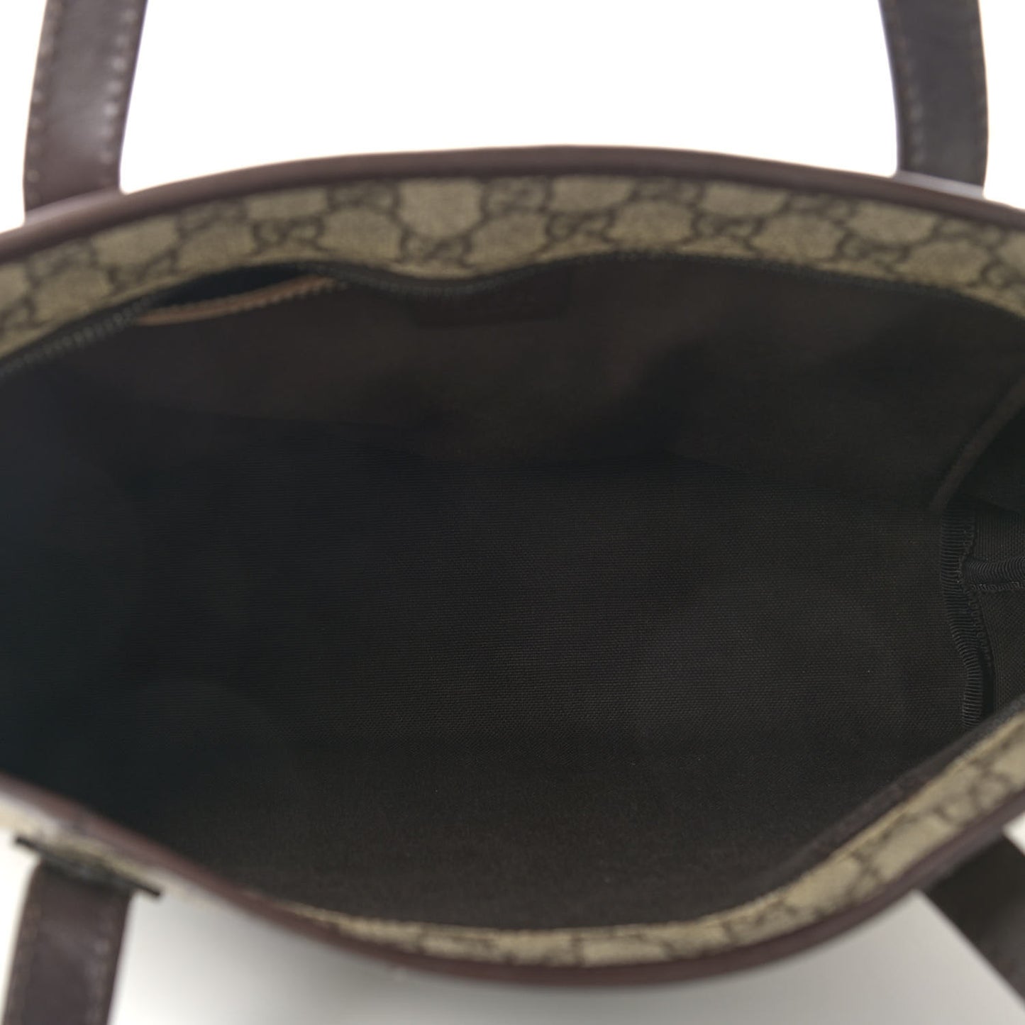 GG Supreme Monogram Small Joy Tote Dark Brown