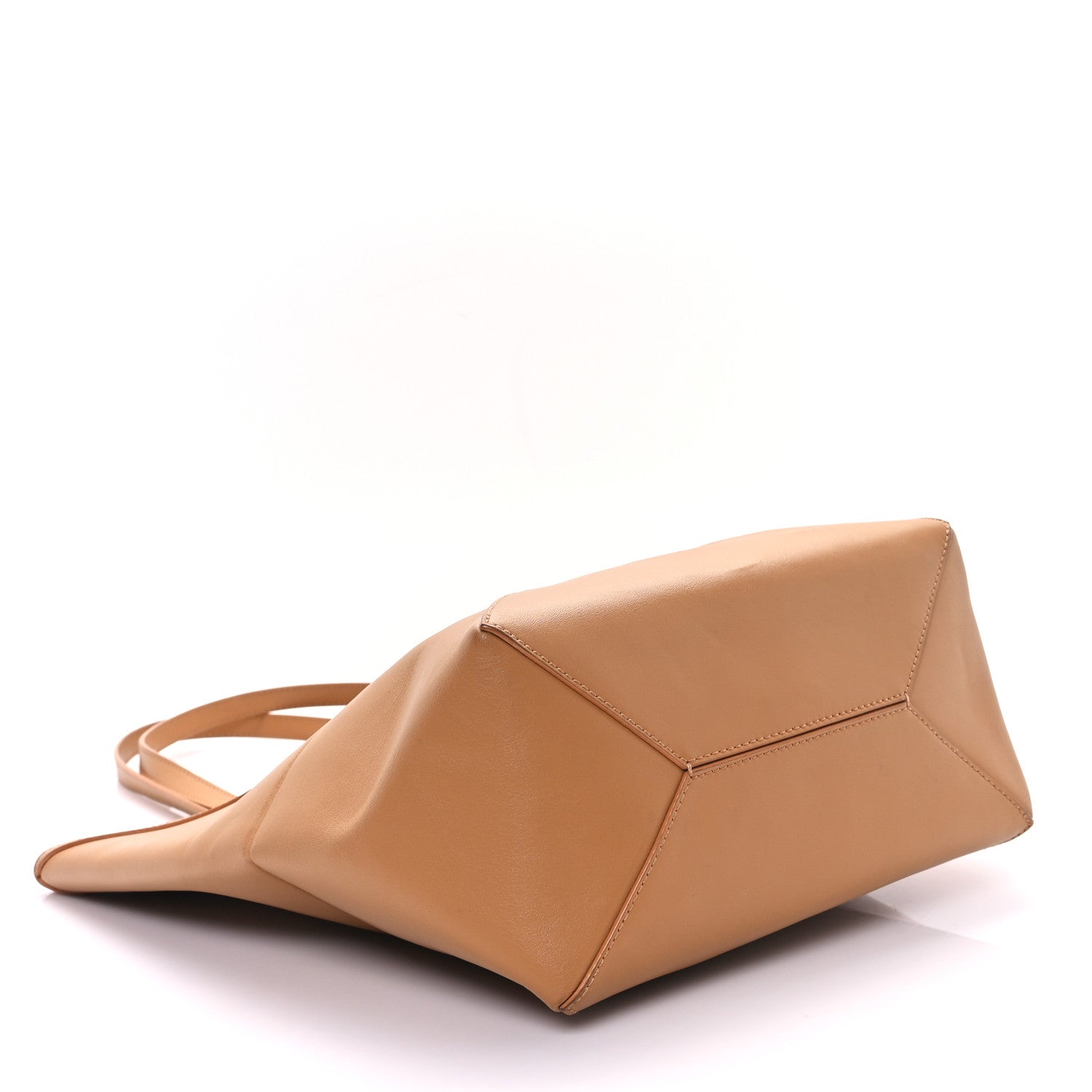 Loewe Shiny Calfskin Medium Puzzle Fold Tote Warm Desert 4 of 9
