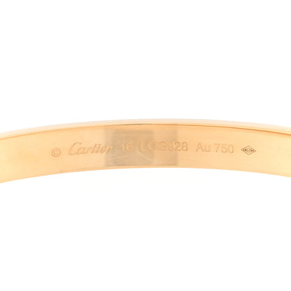 Cartier 18K Yellow Gold LOVE Bracelet 16 3 of 6