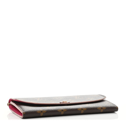 Louis Vuitton Monogram Bloom Flower Emilie Wallet 3 of 4