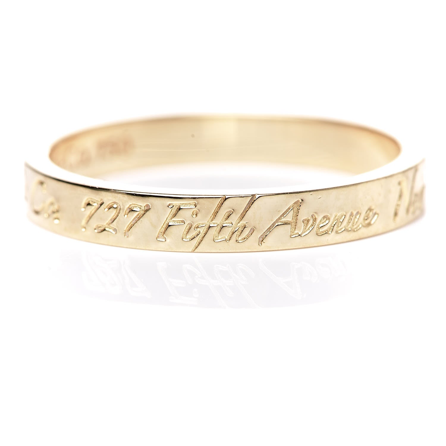 Tiffany 18K Yellow Gold Notes Ring 53 6.25 4 of 6