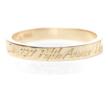 Tiffany 18K Yellow Gold Notes Ring 53 6.25 4 of 6