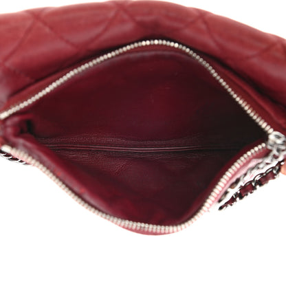 Chanel Lambskin Quilted Mini Mineral Nights Flap Crossbody Bag Dark Red 6 of 17