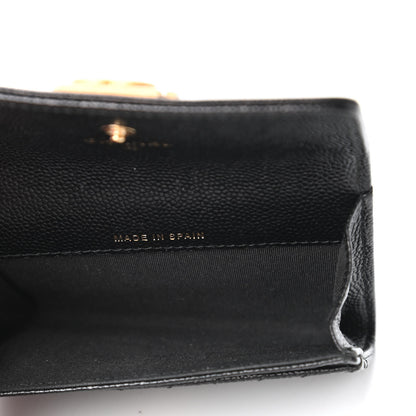 Chanel Caviar Quilted Boy Flap Card Holder Black 5 of 12