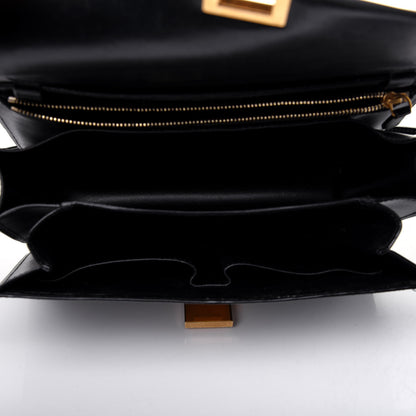 Celine Box Calfskin Medium Classic Box Flap Bag Black 5 of 20