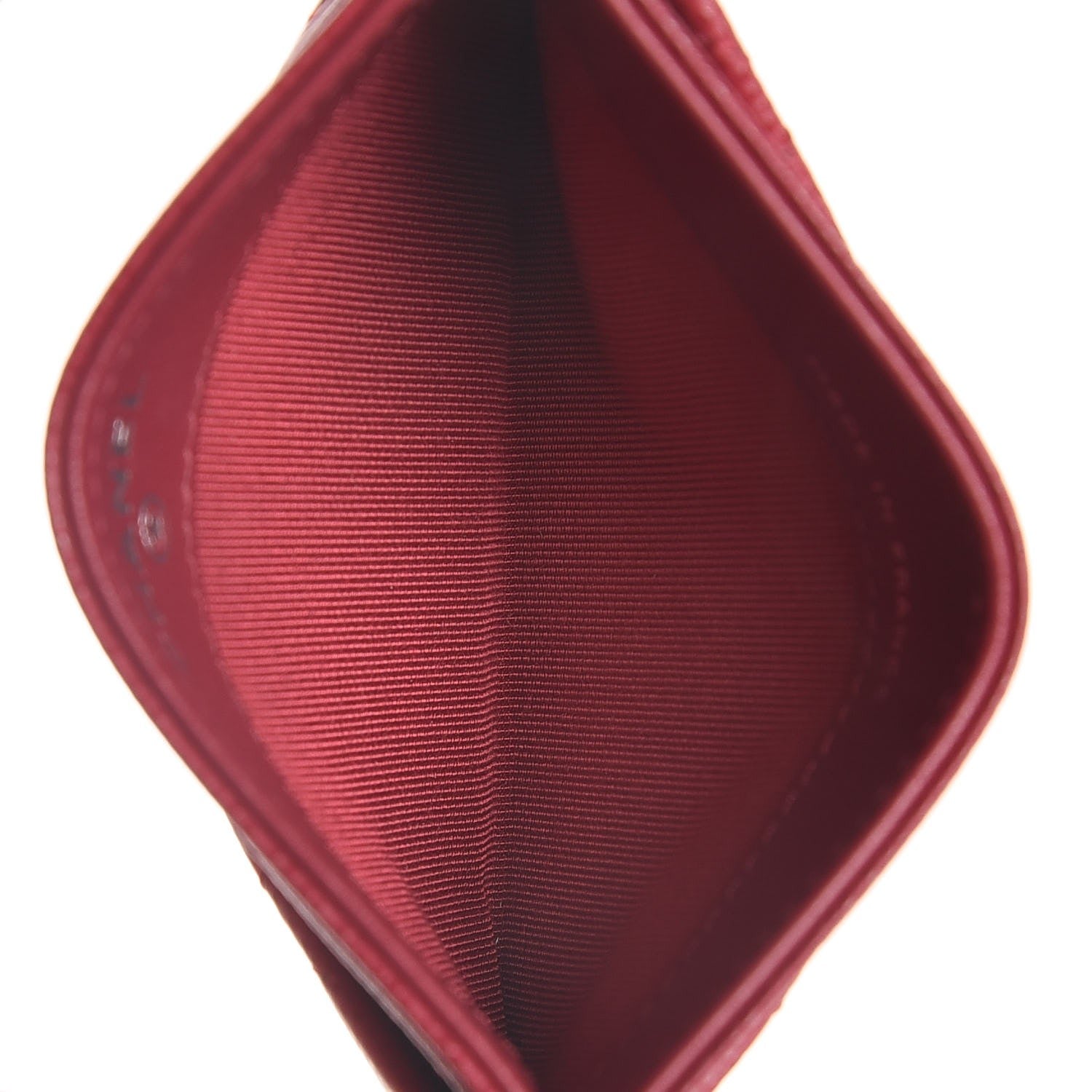 Chanel Caviar Quilted Card Holder Red 5 of 9