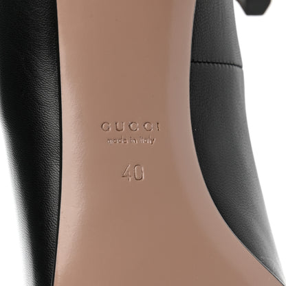 Gucci Calfskin Horsebit Pumps 40 Black 6 of 9