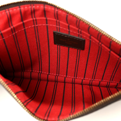 Louis Vuitton Damier Ebene Neverfull MM GM Pochette 5 of 9