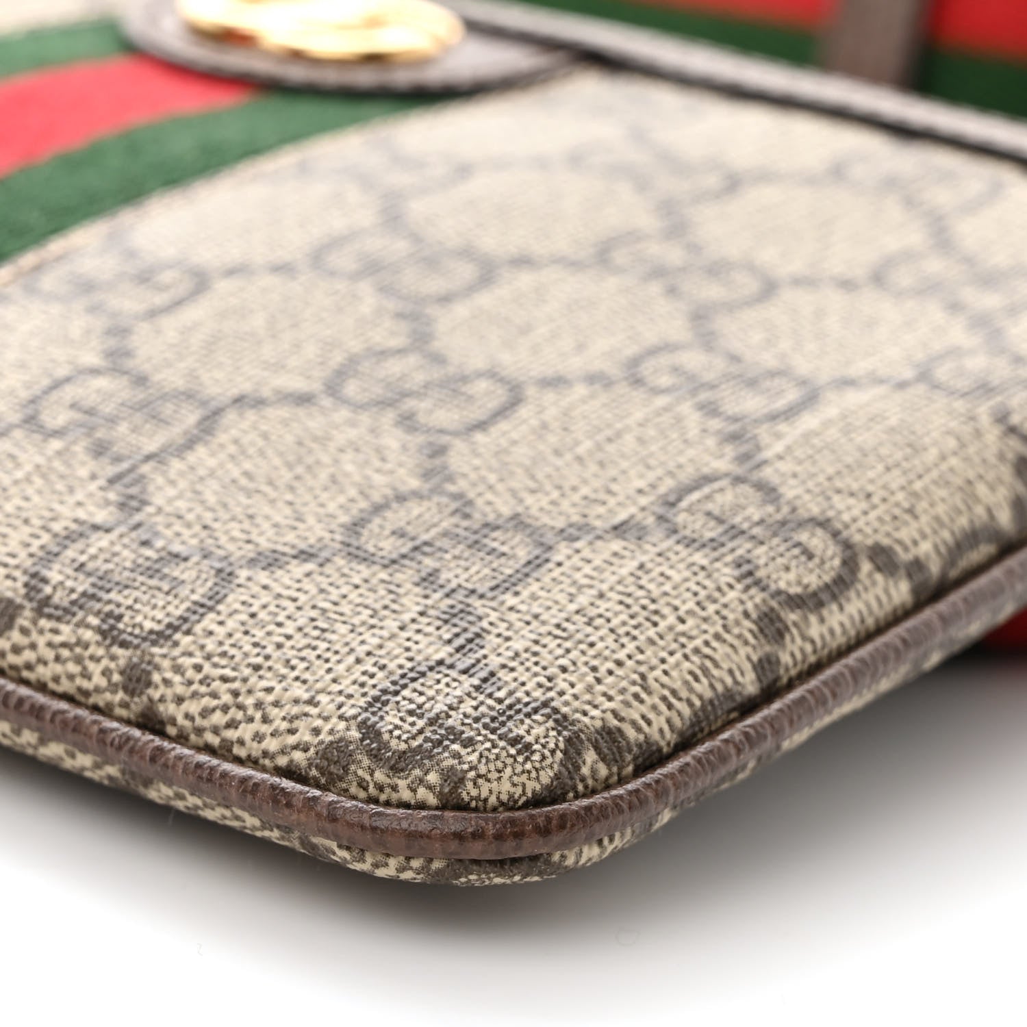 Gucci GG Supreme Monogram Web Ophidia Utility Belt Bag 95 38 Beige Ebony New Acero 12 of 12